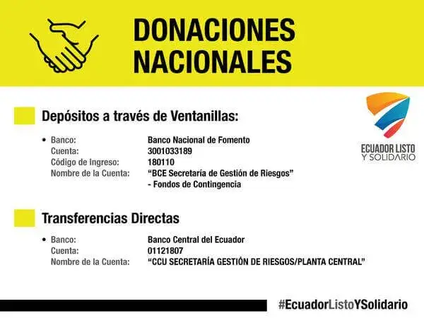 donaciopn nacional- Contribución por terremoto