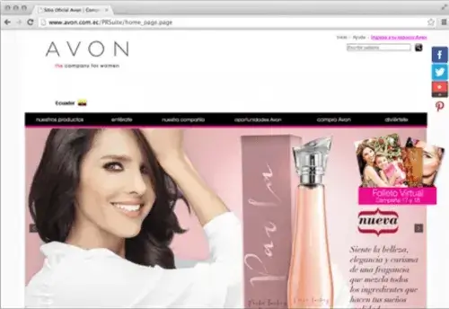 Avon Ecuador página web oficial Empresa
