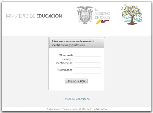 Consultar Notas de estudiantes en EducarEcuador