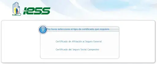 Descargar Certificado de Afiliación al IESS