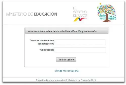 Notas Estudiantes Ministerio de Educación de Ecuador.