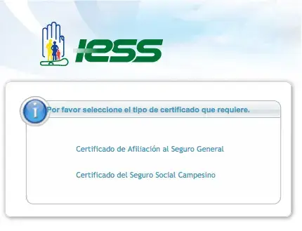Certificado de NO Afiliacion al IESS sin clave