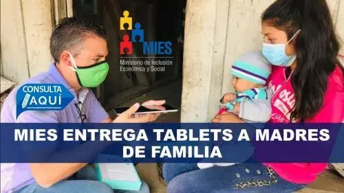 MIES entrega tablets a madres de familia 2020