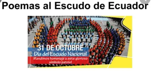 Poema Corto al Escudo Nacional del Ecuador