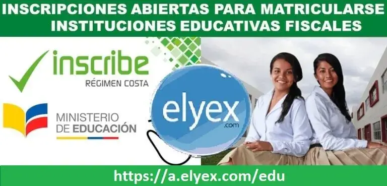 ministerio educacion inscripción régimen costa galapagos mineduc elyex