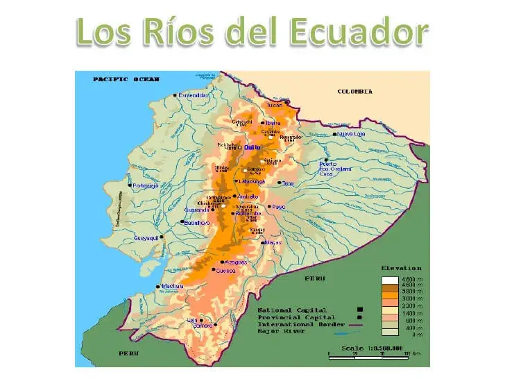 Los Ríos del Ecuador mapa