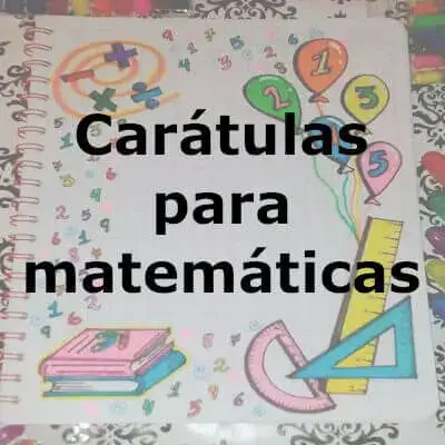 57 carátulas cuadernos matemáticas fáciles dibujar