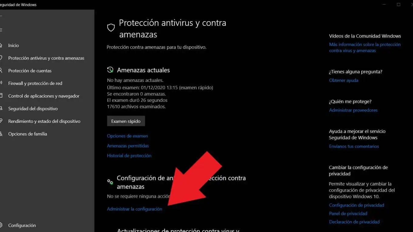 desactivar un antivirus en Windows