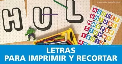 Moldes de letras grandes