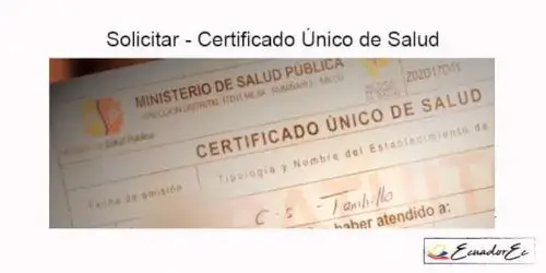 certificado de Ministerio de Salud