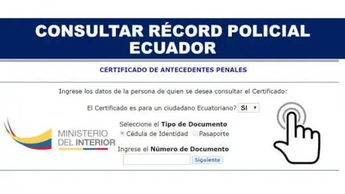 Imprimir Record Policial Certificado Antecedentes Penales