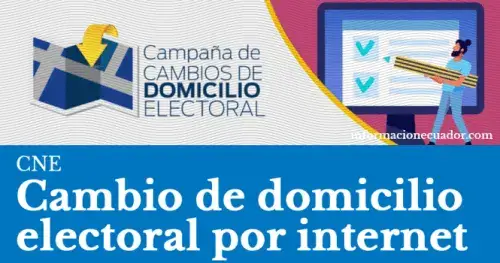 Solicita el cambio de domicilio electoral por Internet - CNE en línea