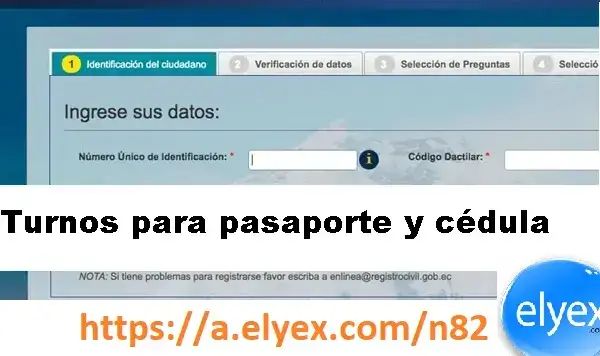 turnos pasaporte cedula