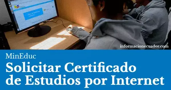 Solicitar certificado de estudios por internet MinEduc