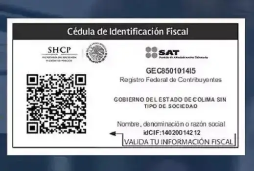 rfc cédula identificacón fiscal