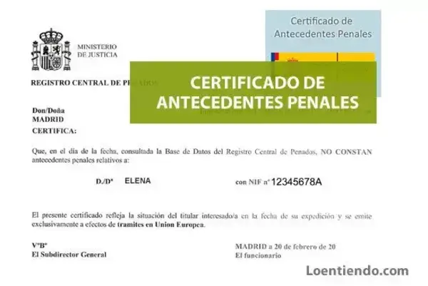 Certificado de antecedentes penales por internet