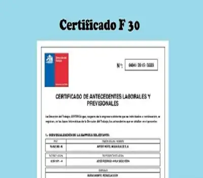certificado F30