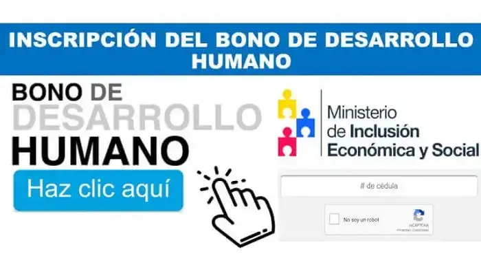 inscripcion bono desarrollo humano ecuador