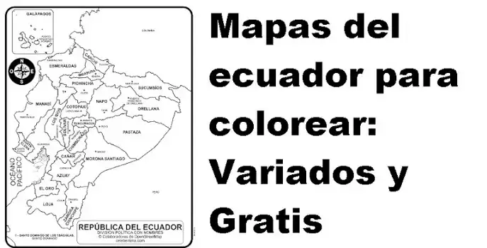 mapas ecuador colear variados