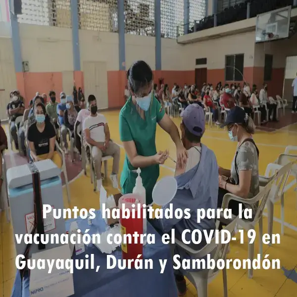 Puntos habilitados para la vacunación contra el COVID-19