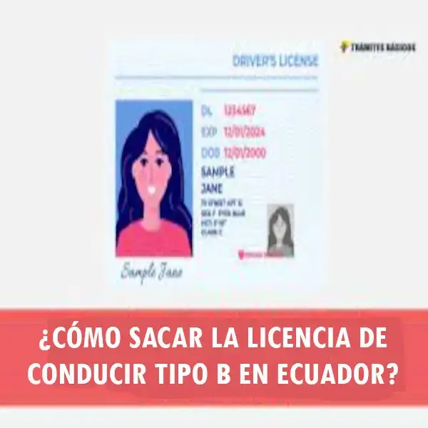 Cómo sacar la licencia de conducir tipo B en Ecuador
