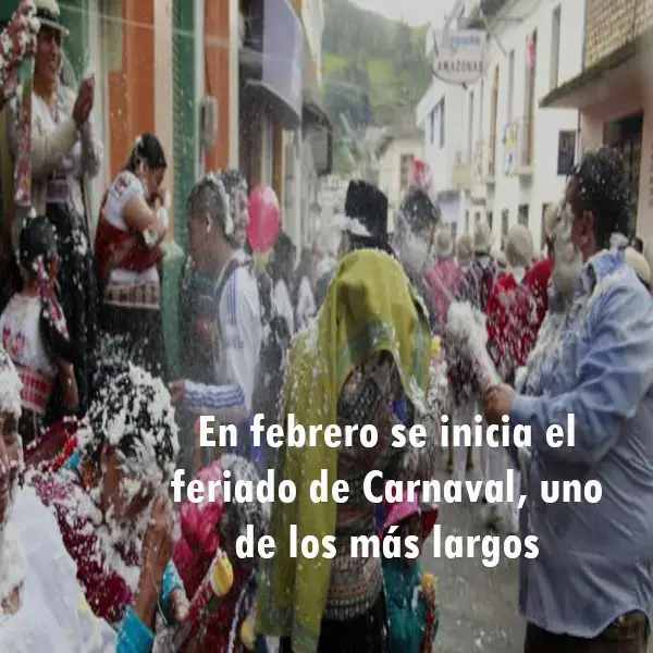 En febrero se inicia el feriado de Carnaval, de los más largos