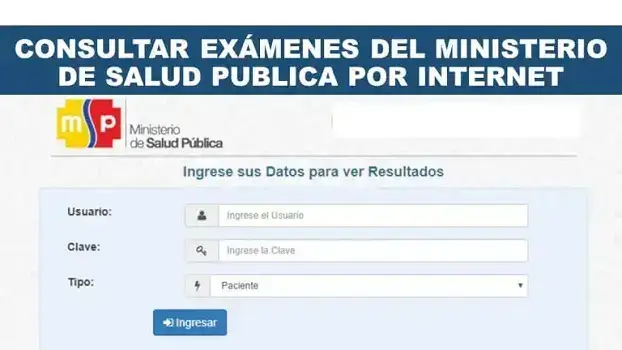 consultar examenes ministerio salud pública