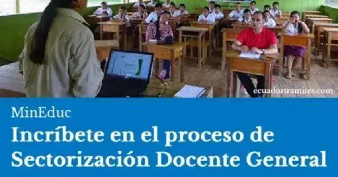 inscripción proceso sectorización docente general