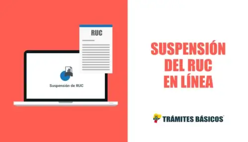 Suspensión del RUC en línea