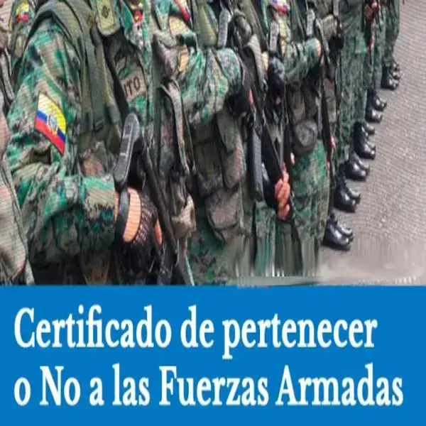 Certificado de no pertenecer a las Fuerzas Armadas Imprimir