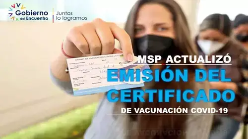 MSP actualizó emisión del certificado de vacunación COVID-19