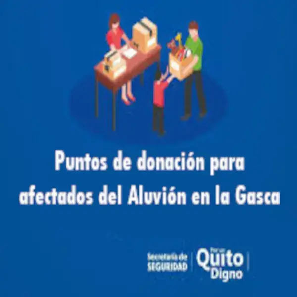 Puntos de donación para afectados del Aluvión en la Gasca