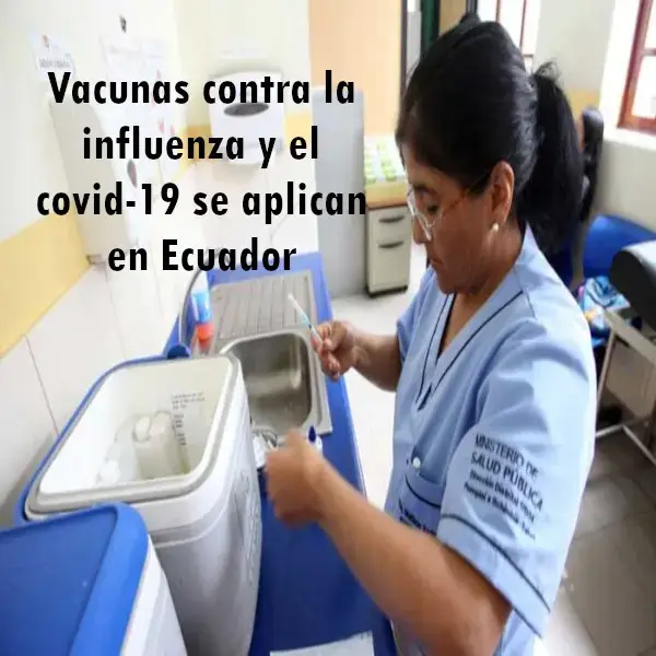 Vacunas contra la influenza y el covid-19 se aplican en Ecuador