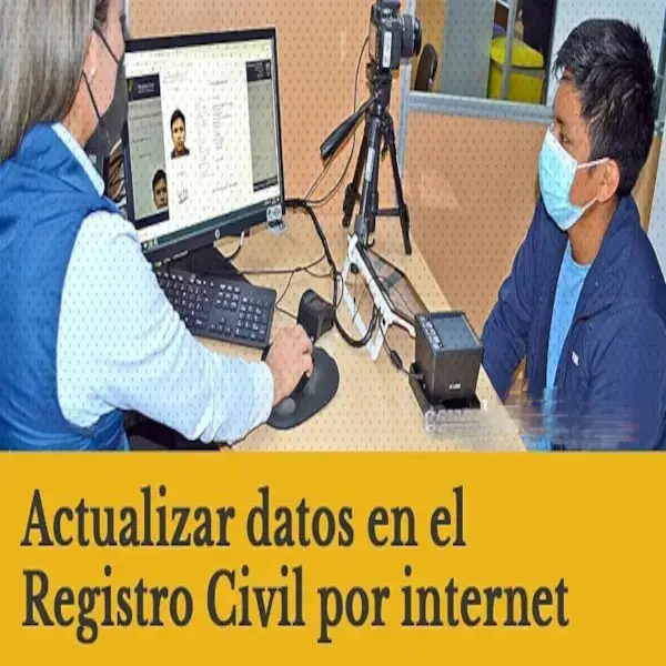 Actualizar datos de la cédula en línea Registro Civil
