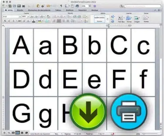 descargar imprimir moldes letras