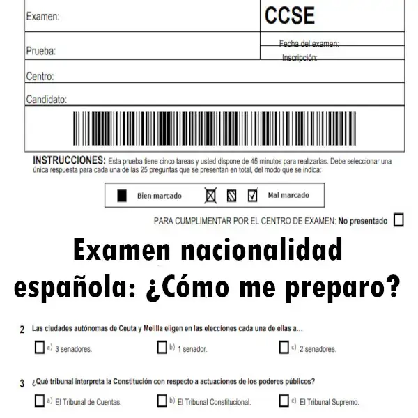 prepararse examen nacionalidad española