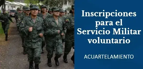 Inscripciones para el Servicio Militar Voluntario