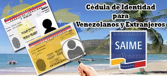 Cédula de Identidad para venezolanos y Extranjeros