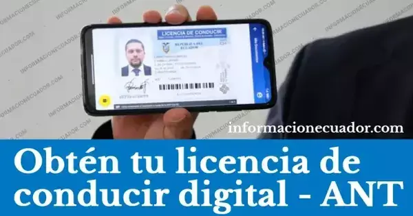 Obtén tu licencia Digital de la ANT Ecuador ant.gob.ec