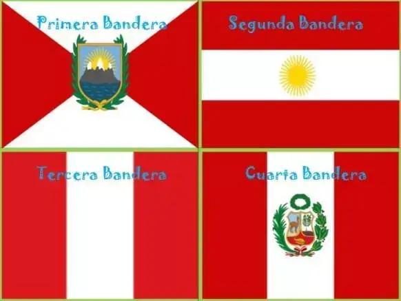 ¿Cuántas banderas ha tenido el Perú durante toda su historia?