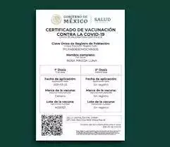 Certificado de Vacunación México Covid-19