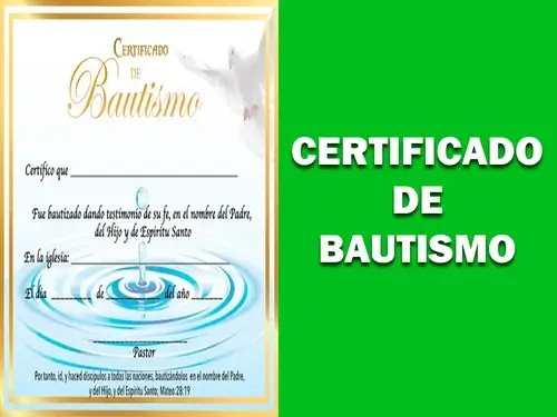 Cómo pedir Certificado de Bautizo