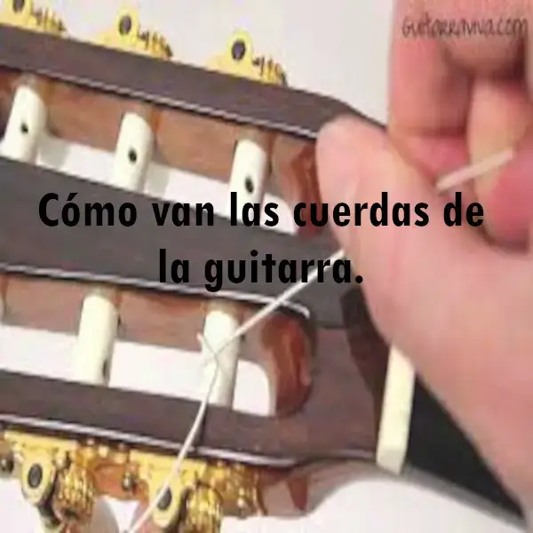 Cómo van las cuerdas de la guitarra