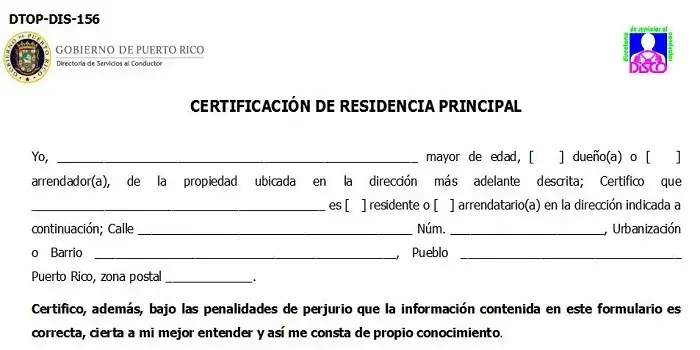 formulario stop dis certificacion