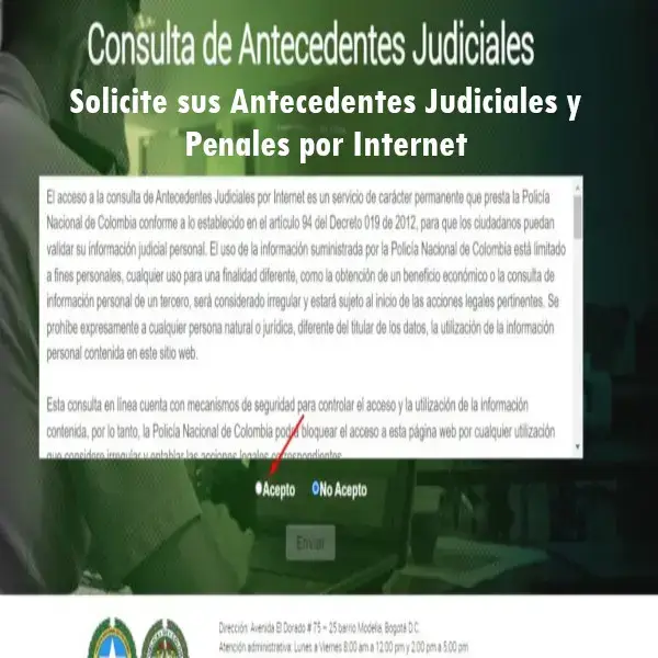 Solicite sus Antecedentes Judiciales y Penales por Internet
