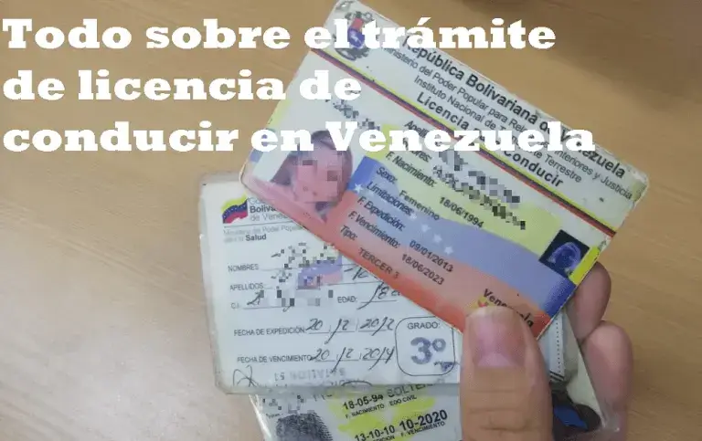 Todo sobre el trámite de licencia de conducir en Venezuela