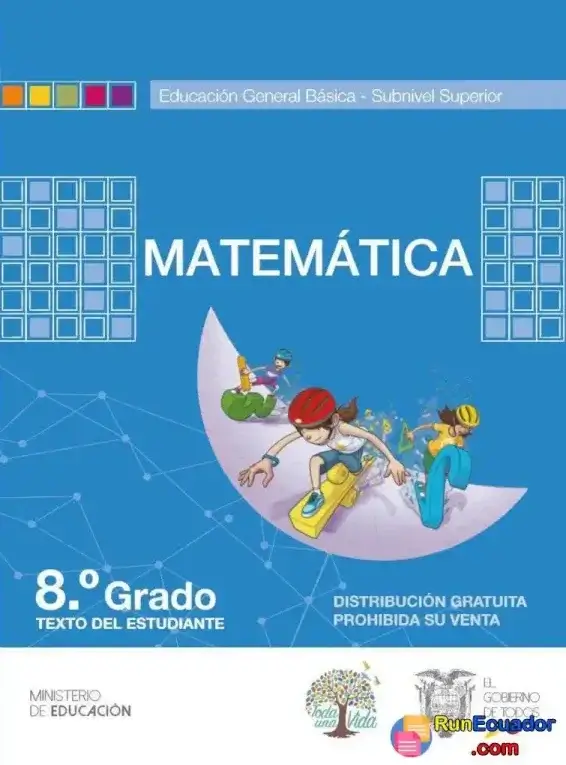 Libro de matemáticas de octavo grado de EGB resuelto