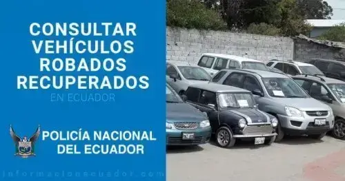 Carros robados recuperados en Ecuador Policía Nacional