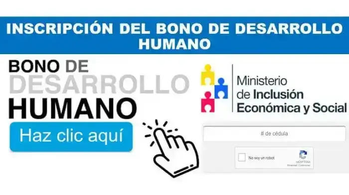 Bono de Desarrollo Humano - Inscripciones