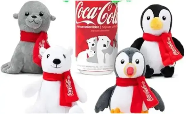 Peluches navideños Coca Cola